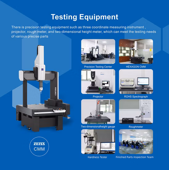 Hvs OEM ODM 5 axes en laiton en acier inoxydable tournant des pièces d'usinage CNC personnalisées de rechange PTFE